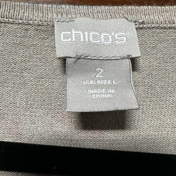 Chico's Floral Sweater - Red, Blue, Black - Picture 6 of 6